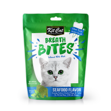 Kit Cat Treat Breath Bites Infused w/Mint Seafood 60g, KC-7083, cat Treats, Kit Cat, cat Food, catsmart, Food, Treats